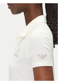 EA7 Emporio Armani Polo 7W000266 AF12500 U0005 Biały Regular Fit. Typ kołnierza: polo. Kolor: biały. Materiał: wiskoza
