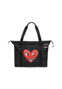 Torba podróżna Eastpak x Keith Haring Travel. Kolor: czarny. Styl: elegancki #1