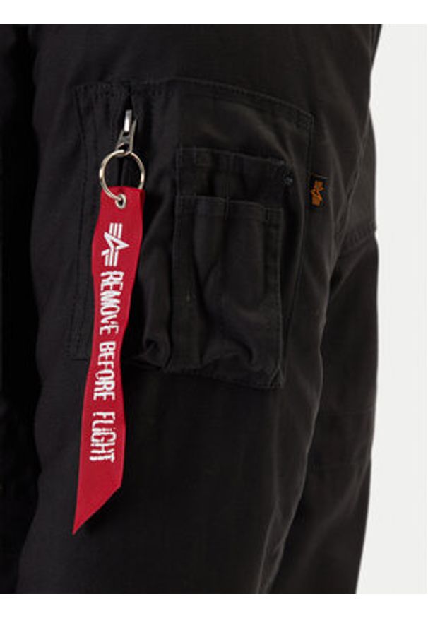 Alpha Industries Parka Studio M-51 Fishtail 258112 Czarny Regular Fit. Kolor: czarny. Materiał: syntetyk