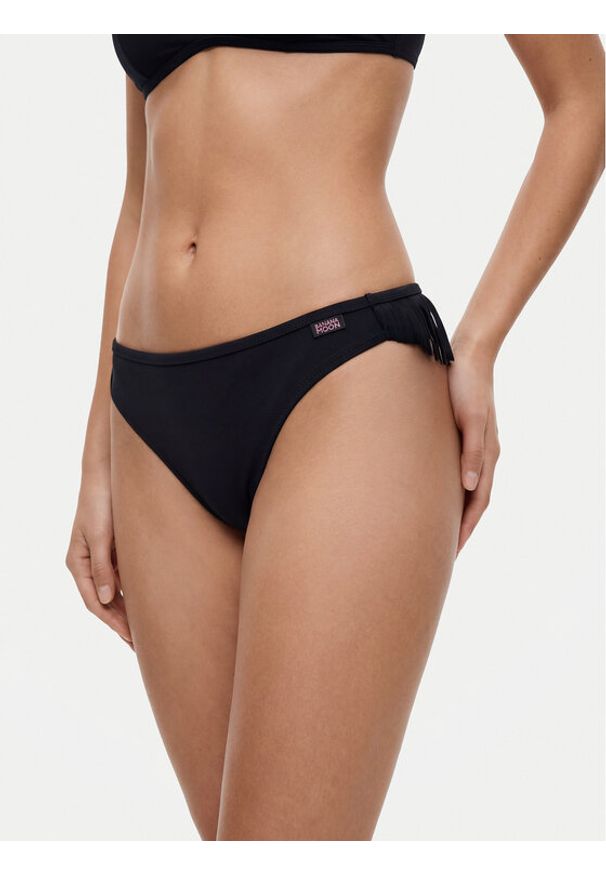 Banana Moon Dół od bikini Vanita Fringes LSE01 Czarny. Kolor: czarny. Materiał: syntetyk
