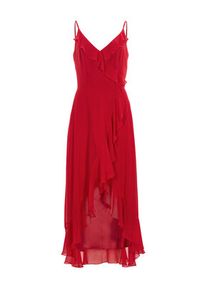 Swing Sukienka koktajlowa 5AI16200 Czerwony Regular Fit. Kolor: czerwony. Materiał: syntetyk. Styl: wizytowy #4