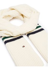 TOMMY HILFIGER - Tommy Hilfiger Szalik AM0AM12831 Écru. Kolor: kremowy. Materiał: wełna #5