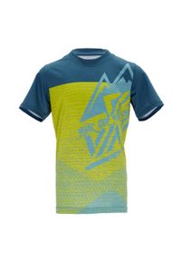 Koszulka rowerowa dziecięca Silvini Jersey Denni CD2283. Kolor: niebieski, wielokolorowy, żółty. Materiał: jersey