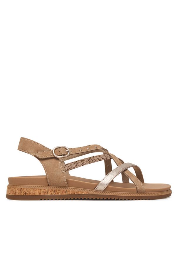 skechers - Sandały Skechers. Kolor: brązowy