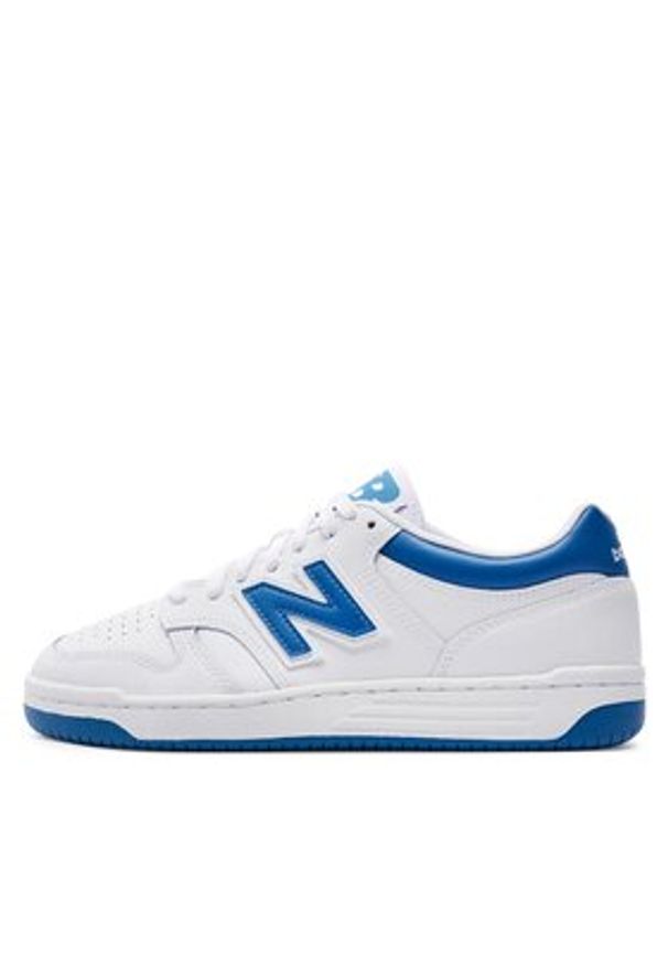 New Balance Sneakersy BB480LBL Biały. Kolor: biały. Materiał: skóra