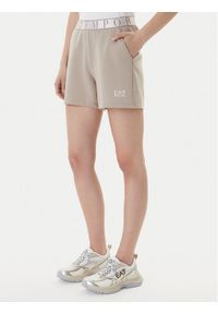 EA7 Emporio Armani Szorty sportowe 7W001153 AF12501 U6225 Beżowy Regular Fit. Kolor: beżowy. Materiał: syntetyk #1