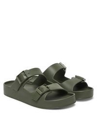 Calvin Klein Klapki Ergon Eva Double Bar Sandal HM0HM02116 Zielony. Kolor: zielony. Materiał: syntetyk #6