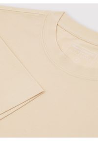 Pako Lorente - PAKO LORENTE – Beżowy t-shirt oversize. Okazja: na co dzień. Kolor: zielony, beżowy, oliwkowy. Materiał: bawełna. Styl: casual #6