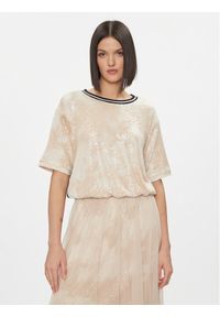 Liu Jo Bluzka TA4060 J4623 Beżowy Regular Fit. Kolor: beżowy. Materiał: syntetyk #1