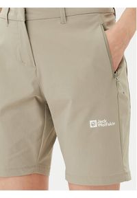 Jack Wolfskin Szorty sportowe Hikeout A63931 Beżowy Regular Fit. Kolor: beżowy. Materiał: syntetyk #5