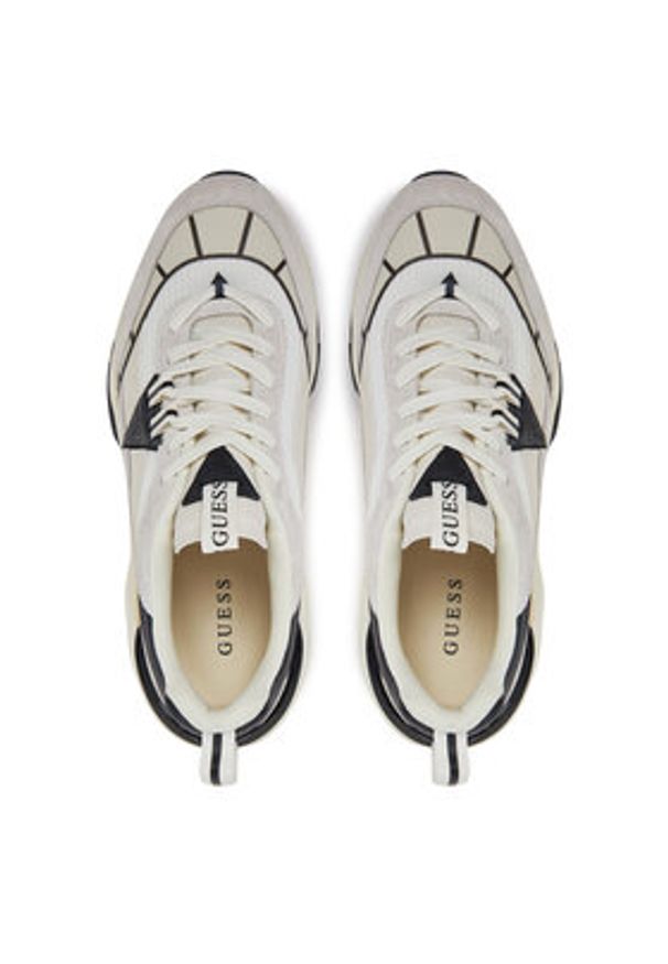 Guess Sneakersy FMJVAL ELE12 Biały. Kolor: biały. Materiał: skóra
