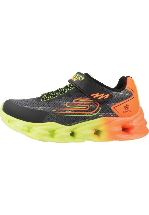 skechers - Buty do chodzenia dla dzieci Skechers Bkmt Vortex. Zapięcie: rzepy. Kolor: czarny, wielokolorowy. Materiał: syntetyk, tkanina, materiał. Szerokość cholewki: normalna. Model: Skechers Sport. Sport: turystyka piesza