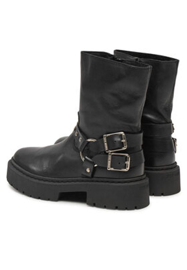 Steve Madden Botki Zwart SM11003405 Czarny. Kolor: czarny. Materiał: skóra