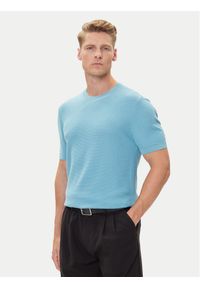 BOSS T-Shirt H-Ianni 50543161 Niebieski Regular Fit. Kolor: niebieski. Materiał: bawełna