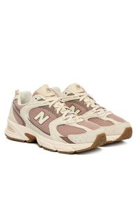 New Balance Sneakersy U530SUA Beżowy. Kolor: beżowy. Materiał: skóra, zamsz #9