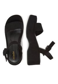 DeeZee Sandały DXJ220515 Czarny. Kolor: czarny. Materiał: materiał #7