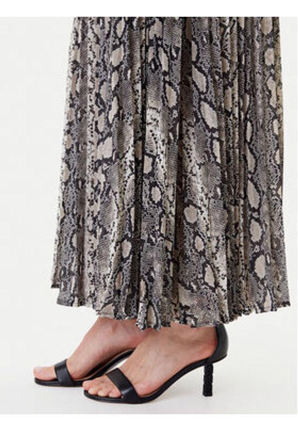 MICHAEL Michael Kors Spódnica plisowana MT570J5ABE Beżowy Regular Fit. Kolor: beżowy. Materiał: syntetyk