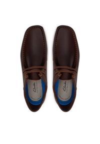 Clarks Mokasyny Shacre II Run 261594327 Brązowy. Kolor: brązowy. Materiał: nubuk, skóra