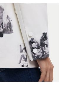 Desigual Marynarka 25SWEW15 Biały Regular Fit. Kolor: biały. Materiał: syntetyk #7