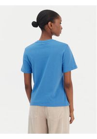 TOMMY HILFIGER - Tommy Hilfiger T-Shirt Logo WW0WW40276 Niebieski Regular Fit. Kolor: niebieski. Materiał: bawełna #5