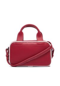 Calvin Klein Torebka Contrast Ck Mini Bauletto Bag LV04F1257G Bordowy. Kolor: czerwony. Materiał: skórzane #2