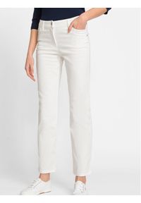 Olsen Spodnie materiałowe 14002067 Biały Regular Fit. Kolor: biały. Materiał: bawełna #1