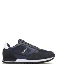 BOSS - Boss Sneakersy Parkour-L Runn 50498133 Granatowy. Kolor: niebieski. Materiał: materiał #1