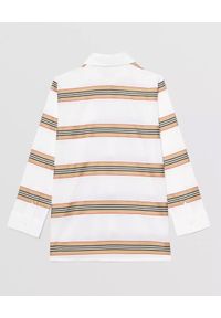 BURBERRY CHILDREN - Bawełniana koszula w paski 3-12 lat. Kolor: biały. Materiał: bawełna. Długość rękawa: długi rękaw. Długość: długie. Wzór: paski. Sezon: lato. Styl: elegancki #4