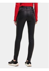 Desigual Spodnie skórzane 23WWPW21 Czarny Slim Fit. Kolor: czarny. Materiał: skóra, wiskoza #3