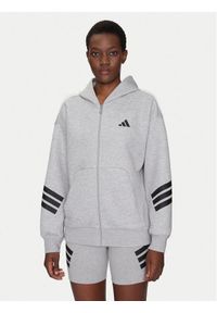 Adidas - adidas Bluza Future Icons 3-Stripes JE0172 Szary Regular Fit. Kolor: szary. Materiał: bawełna