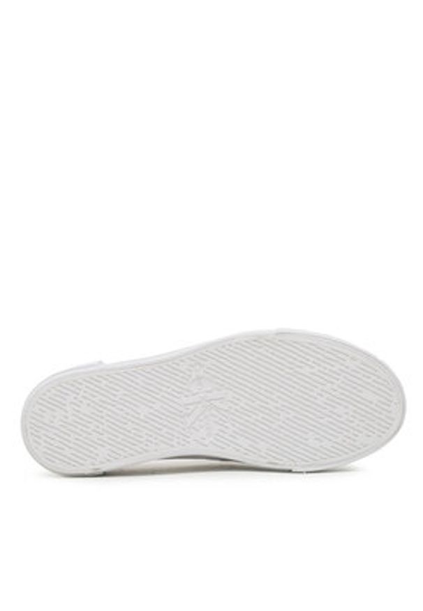 Calvin Klein Jeans Tenisówki Bold Vulc Flatf Slipon Wn YW0YW01040 Biały. Kolor: biały. Materiał: materiał