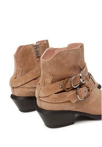 Pinko - PINKO Kowbojki Tex 13 SD0343 P002 Beżowy. Kolor: beżowy. Materiał: zamsz, skóra #4