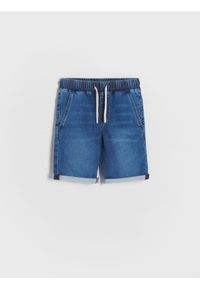 Reserved - Jeansowe szorty jogger - niebieski. Kolor: niebieski. Materiał: jeans #1