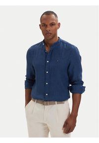 TOMMY HILFIGER - Tommy Hilfiger Koszula MW0MW39271 Niebieski Slim Fit. Kolor: niebieski. Materiał: len #1