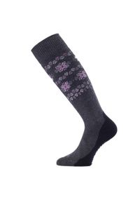 LASTING - Skarpety narciarskie damskie Lasting FWI 889 Merino 85%. Kolor: wielokolorowy, szary, czarny. Materiał: wełna. Sport: narciarstwo #1