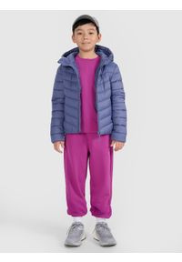 4f - 4F Kurtka puchowa z wypełnieniem syntetycznym chłopięca - granatowa 122 (6-7 lat). Okazja: na co dzień. Typ kołnierza: kaptur. Kolor: niebieski. Materiał: puch, syntetyk. Sezon: lato. Styl: sportowy, klasyczny, casual #2