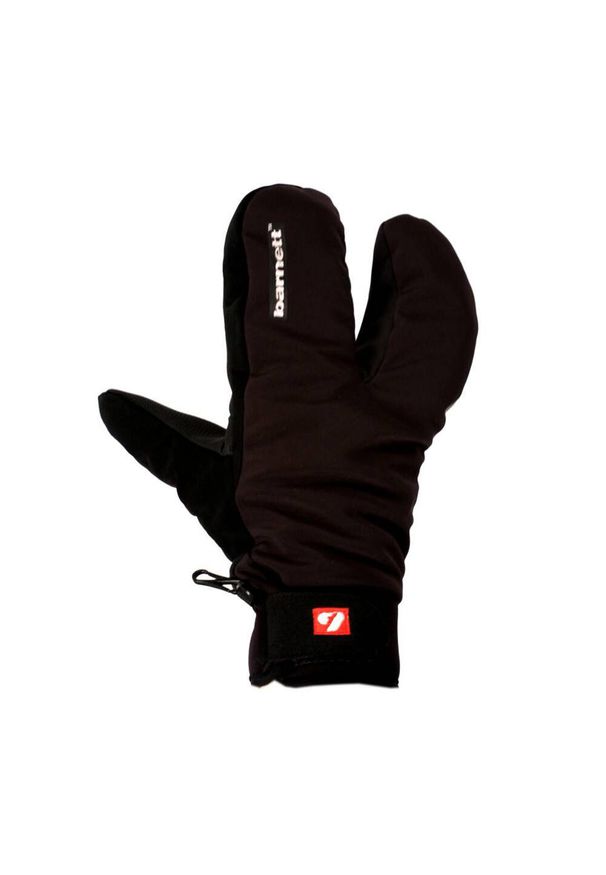 BARNETT - Rękawice 3-palcowe zimowe i narciarskie typu softshell NBG-09 Czarne. Kolor: czarny. Materiał: softshell. Sezon: zima. Sport: narciarstwo