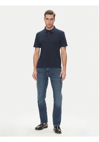 Calvin Klein Polo Supima LV04LB276G Granatowy Regular Fit. Typ kołnierza: polo. Kolor: niebieski. Materiał: bawełna