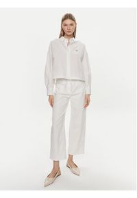 TOMMY HILFIGER - Tommy Hilfiger Koszula WW0WW41832 Biały Relaxed Fit. Kolor: biały. Materiał: bawełna #6