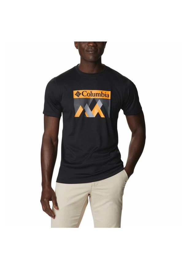columbia - Koszulka szybkoschnąca męska Columbia Zero Rules Short Sleeve Graphic T-shirt. Kolor: czarny