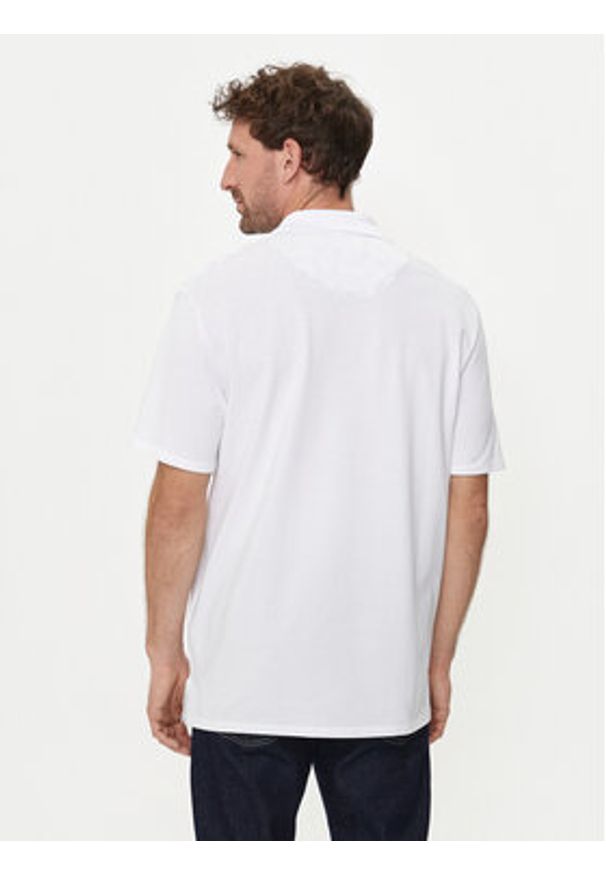 Just Cavalli Polo 76OAGG23 Biały Regular Fit. Typ kołnierza: polo. Kolor: biały. Materiał: bawełna