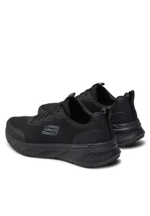 skechers - Skechers Sneakersy Edgeride - Rekze 232835/BBK Czarny. Kolor: czarny. Materiał: materiał