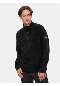 Calvin Klein Sweter K10K111960 Czarny Regular Fit. Kolor: czarny. Materiał: syntetyk #1