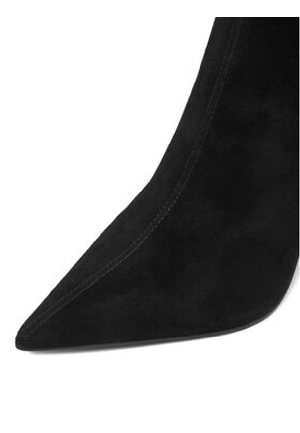 Eva Minge Botki EO-SALLY-1953T-05 Czarny. Kolor: czarny. Materiał: skóra, zamsz