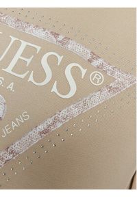 Guess Bluza W5RQ09 K8802 Beżowy Regular Fit. Kolor: beżowy. Materiał: syntetyk, bawełna #3