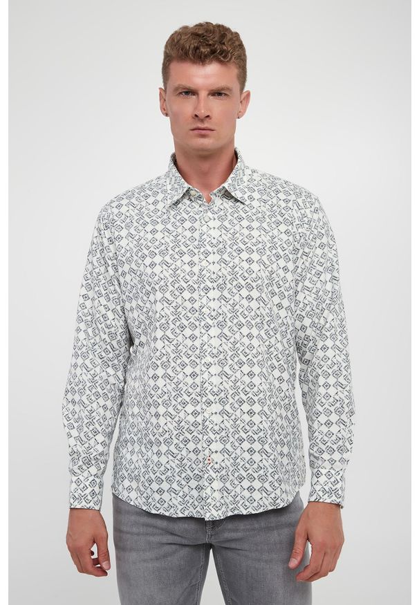 JOOP! Jeans - Koszula męska z wzorem Hanson3-W JOOP! JEANS