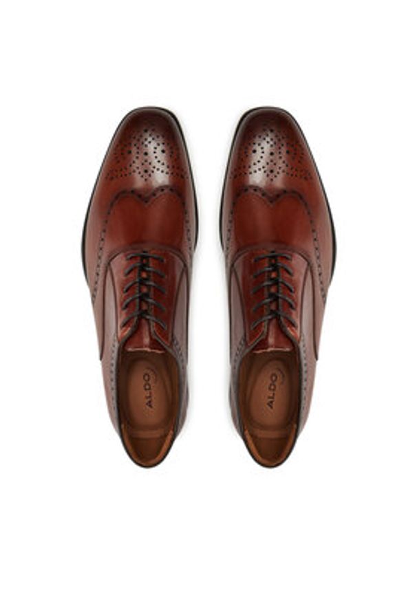 Aldo Półbuty Donald 13814416 Brązowy. Kolor: brązowy. Materiał: skóra