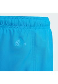 Adidas - Szorty Sportswear Essentials Logo CLX Swim Kids. Kolor: biały, niebieski, wielokolorowy. Materiał: materiał