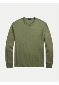 Polo Ralph Lauren Longsleeve 710760121034 Zielony Slim Fit. Typ kołnierza: polo. Kolor: zielony. Materiał: bawełna. Długość rękawa: długi rękaw #5