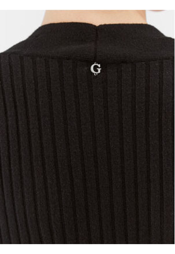 Guess Sweter W3BR30 Z2V42 Czarny Regular Fit. Kolor: czarny. Materiał: syntetyk, wiskoza